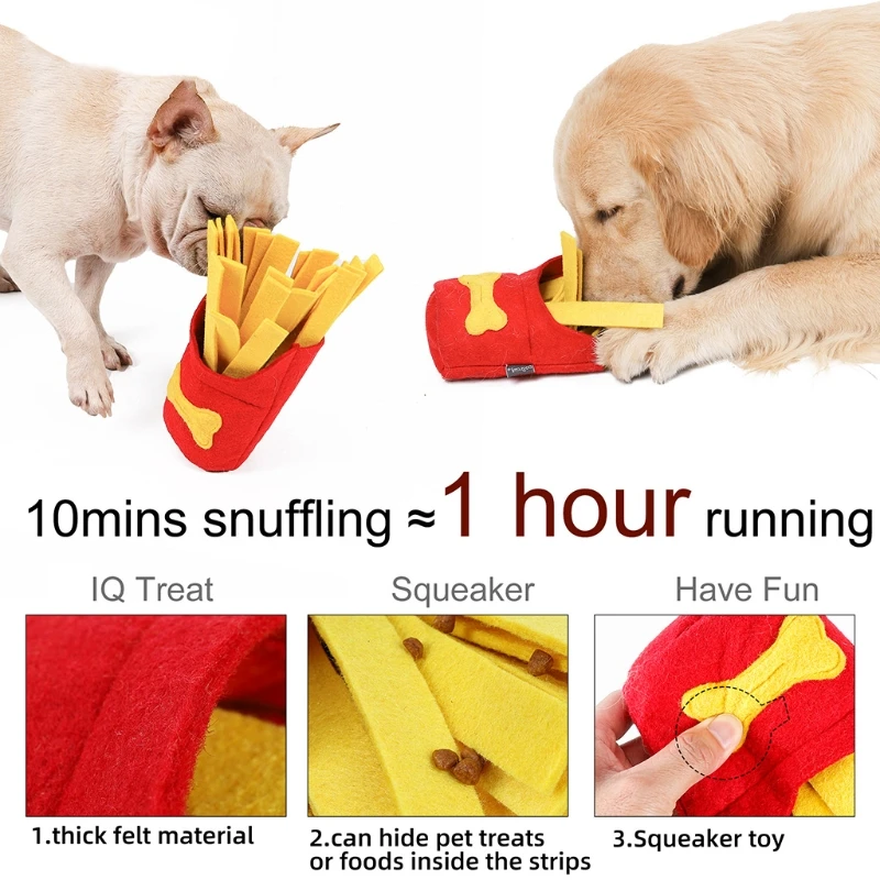 dog toy Pet Snuffle Mat French Fries Dog Educational Sound Toy Interactive Encourages Foraging Skills Feeder Dropshipping
dog toy Pet Snuffle Mat French Fries Dog Educational Sound Toy Interactive Encourages Foraging Skills Feeder Dropshipping