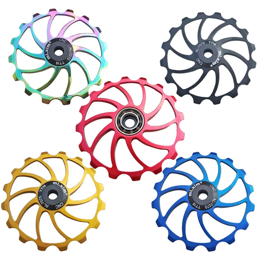 Bicycle Rear Derailleur Derailleurs, Jockey Wheel Bike Guide Roller Pulley, Ceramic Bearings, Bicycle Derailleur Accessories 16T
Bicycle Rear Derailleur Derailleurs, Jockey Wheel Bike Guide Roller Pulley, Ceramic Bearings, Bicycle Derailleur Accessories 16T