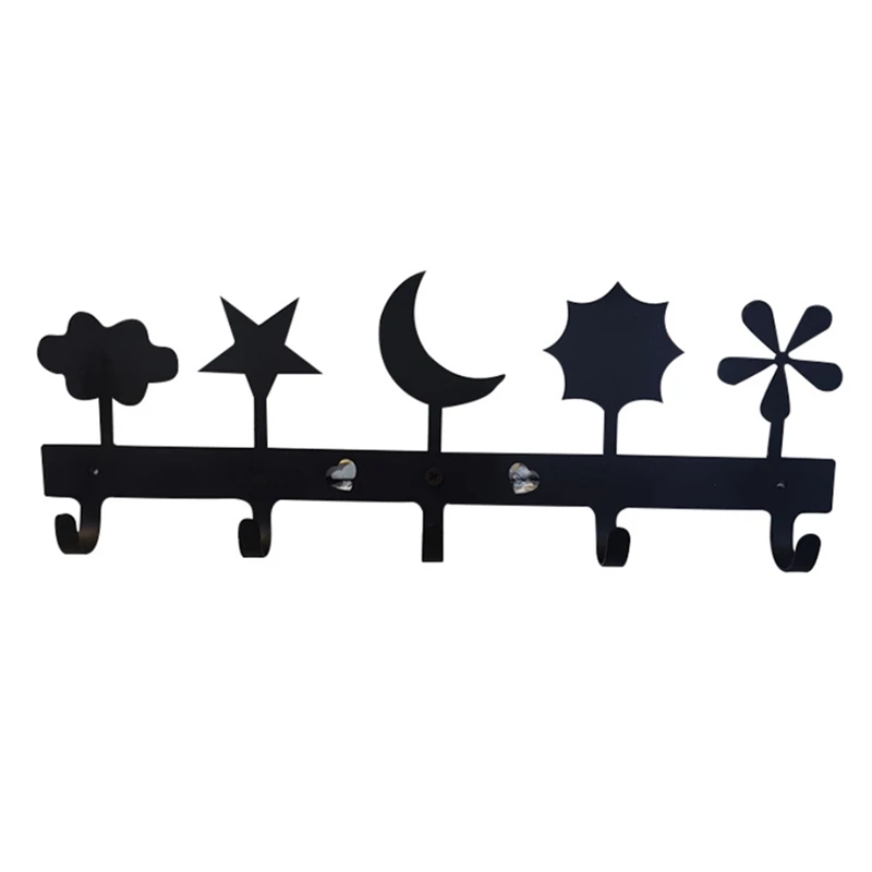 Key Holder for Wall Mount (5-Hook Rack) Decorative,Metal Hanger for Front Door, Kitchen,or Garage Store House,Work 
Key Holder for Wall Mount (5-Hook Rack) Decorative,Metal Hanger for Front Door, Kitchen,or Garage Store House,Work