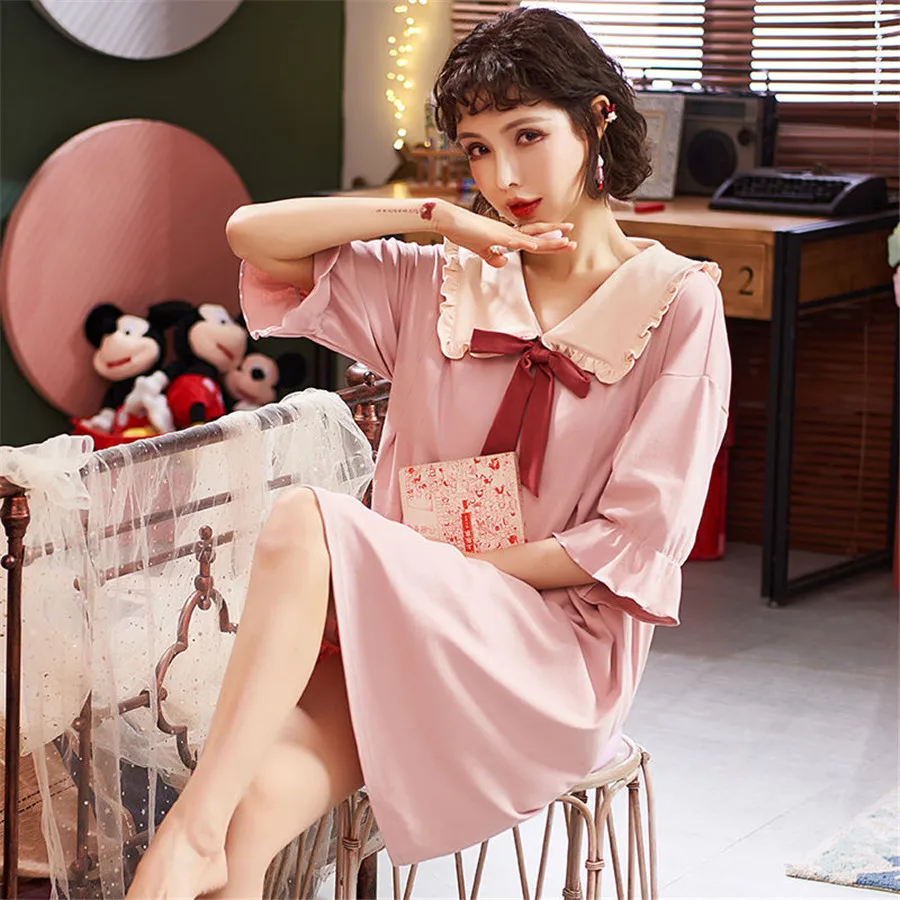 Summer Sleepwear Women cute Night Dress Loose Cool Home Wear Nightgowns Suspenders Fashion Elegant Loungewear lovely nightgown
Summer Sleepwear Women cute Night Dress Loose Cool Home Wear Nightgowns Suspenders Fashion Elegant Loungewear lovely nightgown