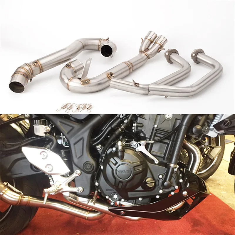 Motorcycle modified R25 R3 stainless steel full set of connecting pipes MT03 gyro front section R25
Motorcycle modified R25 R3 stainless steel full set of connecting pipes MT03 gyro front section R25