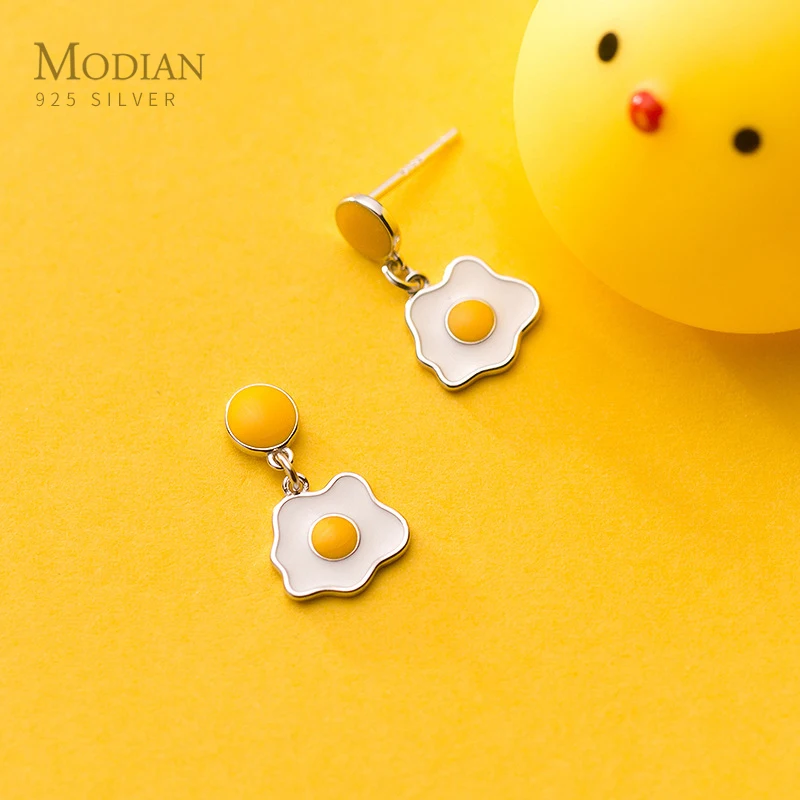 Modian Trendy 925 Sterling Silver Geometric Drop Earring fit Women Enamel Sweet Lovely Poached Egg Dangle Earring Fine Jewelry
Modian Trendy 925 Sterling Silver Geometric Drop Earring fit Women Enamel Sweet Lovely Poached Egg Dangle Earring Fine Jewelry