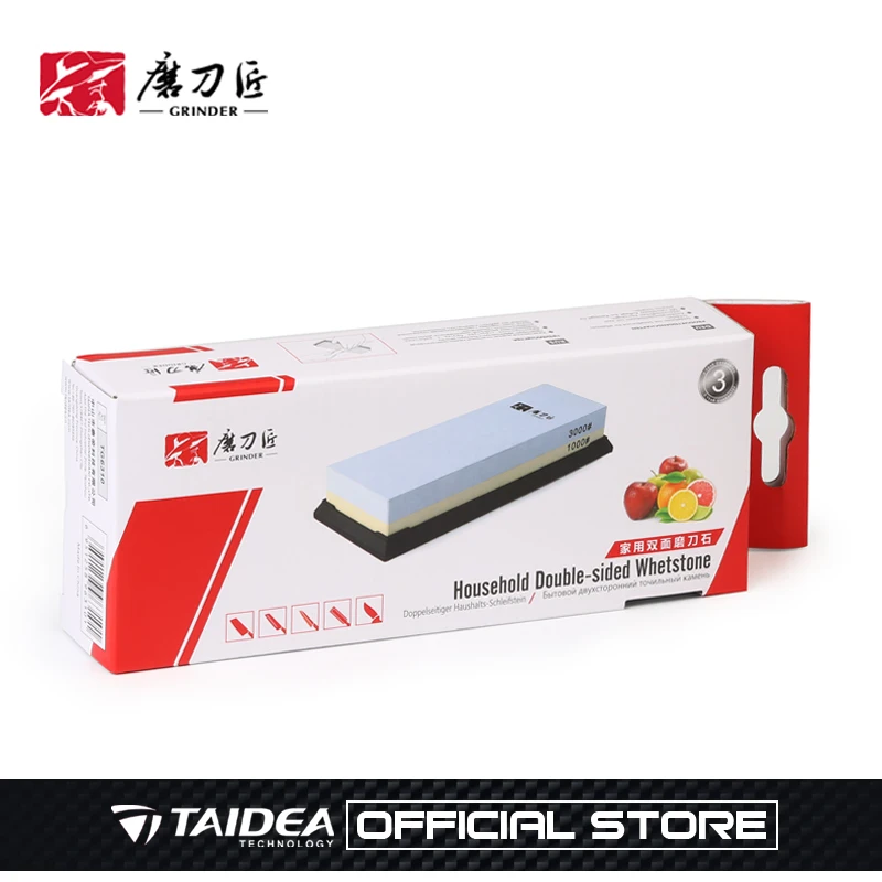 GRINDER Kitchen Sharpening stone 3000/1000 Grit Professional Sharpening system double-side Whetstone TAIDEA knife sharpener
GRINDER Kitchen Sharpening stone 3000/1000 Grit Professional Sharpening system double-side Whetstone TAIDEA knife sharpener