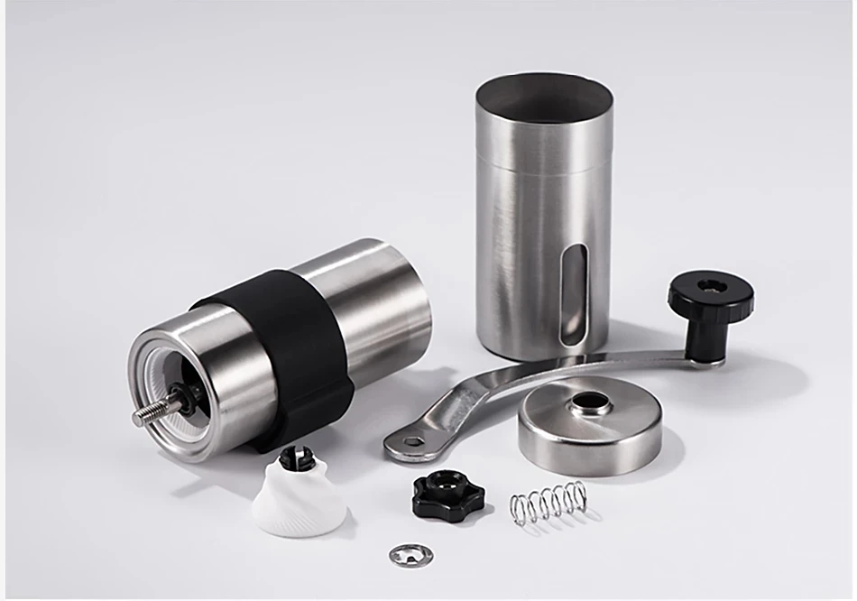 Manual Ceramic Coffee Grinder Stainless Steel Adjustable Coffee Bean Mill With Rubber Loop Ring Easy Clean Kitchen Tools
Manual Ceramic Coffee Grinder Stainless Steel Adjustable Coffee Bean Mill With Rubber Loop Ring Easy Clean Kitchen Tools