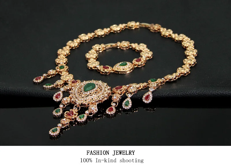 Vintage Jewelry Sets Wedding Necklace Bracelet Earring Set For Women Elegant Prom Party Jewellery Accessories
Vintage Jewelry Sets Wedding Necklace Bracelet Earring Set For Women Elegant Prom Party Jewellery Accessories