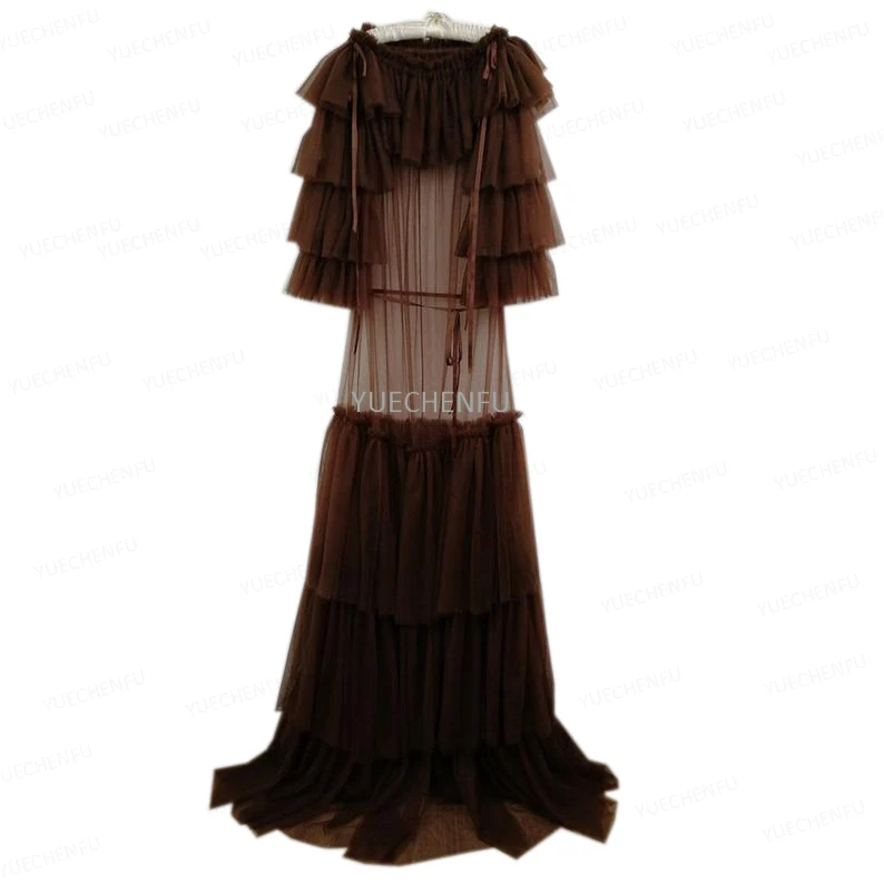Women's Tulle Chiffon Robe Gown Maxi Bathrobe Wedding Scarf Sleepwear Photography Maternity Dress Pajamas Photoshoot
Women's Tulle Chiffon Robe Gown Maxi Bathrobe Wedding Scarf Sleepwear Photography Maternity Dress Pajamas Photoshoot