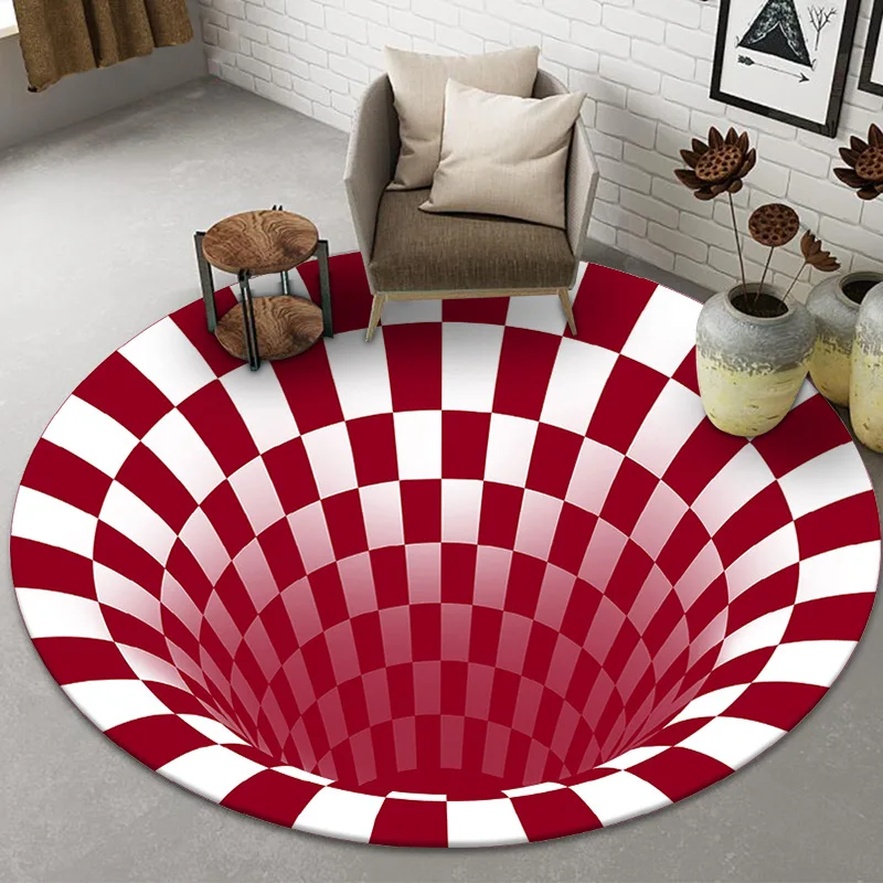 Nordic 3D Round Carpet Living Room Simple Black and White Stereo Vision Carpet Non-slip Floor Mat Deluxe Home Bedroom Mat rug
Nordic 3D Round Carpet Living Room Simple Black and White Stereo Vision Carpet Non-slip Floor Mat Deluxe Home Bedroom Mat rug