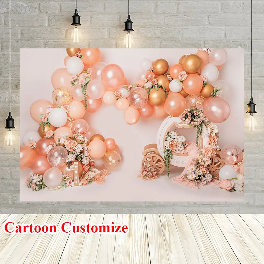 Фон для фотосъемки Avezano, розовый фон с изображением торта, воздушных шаров, Цветочный декор для студийной фотосъемки 
Фон для фотосъемки Avezano, розовый фон с изображением торта, воздушных шаров, Цветочный декор для студийной фотосъемки