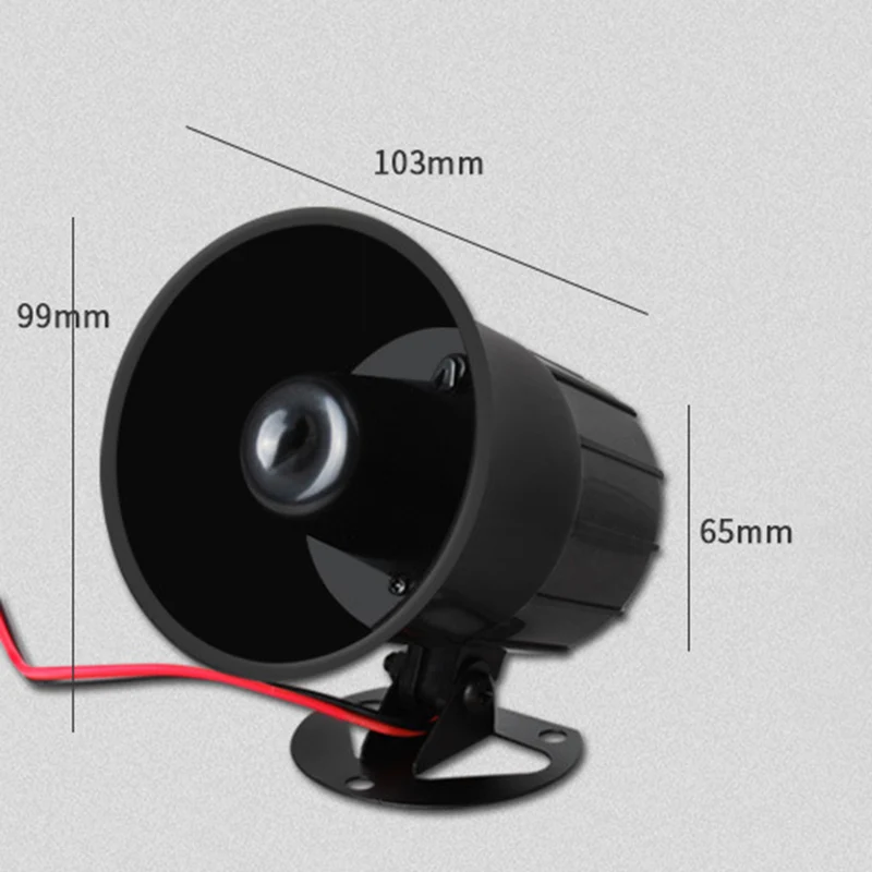 12 VDC black ALARM SIREN Wired Alarm Siren Horn Outdoor for Home Alarm System Security
12 VDC black ALARM SIREN Wired Alarm Siren Horn Outdoor for Home Alarm System Security