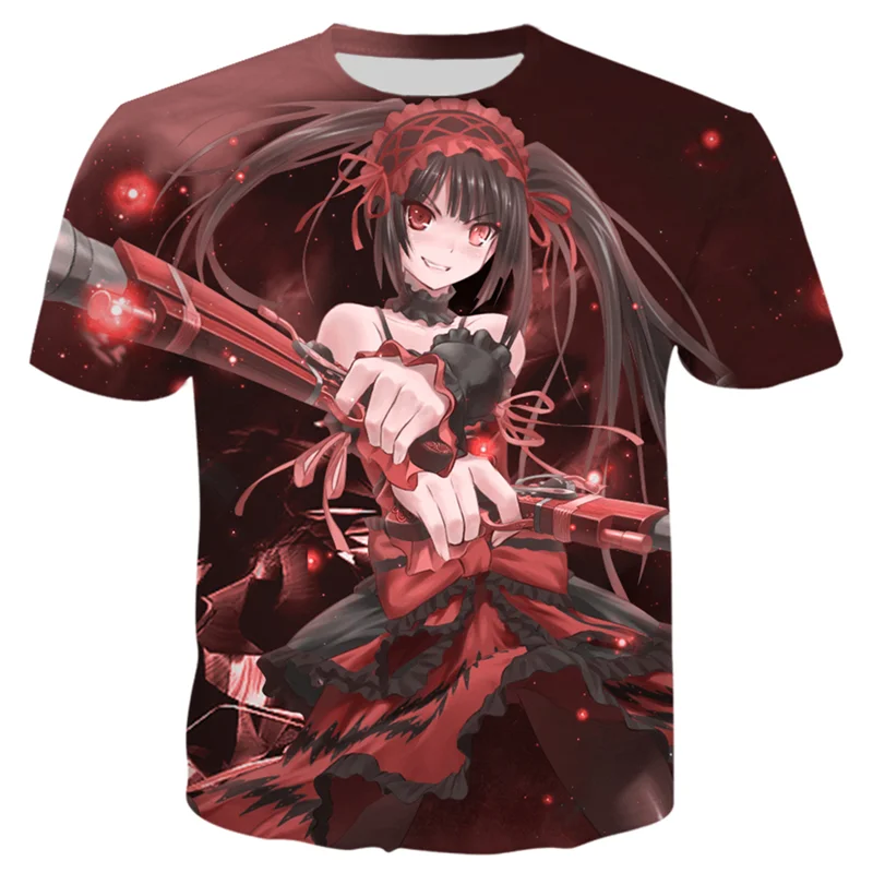 2021 Summer Hot Sale Anime Date A Live 3D Print T-shirt Fashion Short Sleeve T Shirts Men Women New Casual Streetwear Tops
2021 Summer Hot Sale Anime Date A Live 3D Print T-shirt Fashion Short Sleeve T Shirts Men Women New Casual Streetwear Tops