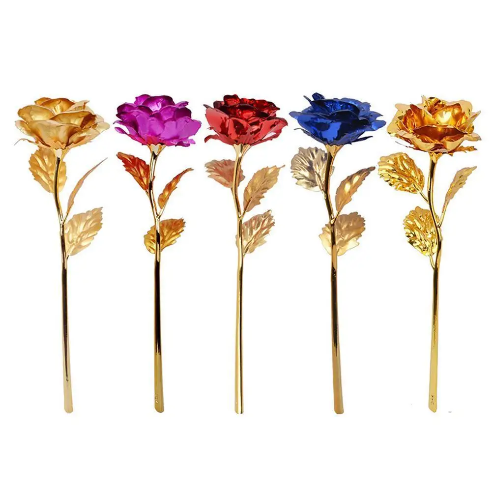 1pc Rose Gold Leaf Artificial Rose Flower Best Gift For Christmas Wedding Anniversary Mother's Day Valentine's Day
1pc Rose Gold Leaf Artificial Rose Flower Best Gift For Christmas Wedding Anniversary Mother's Day Valentine's Day