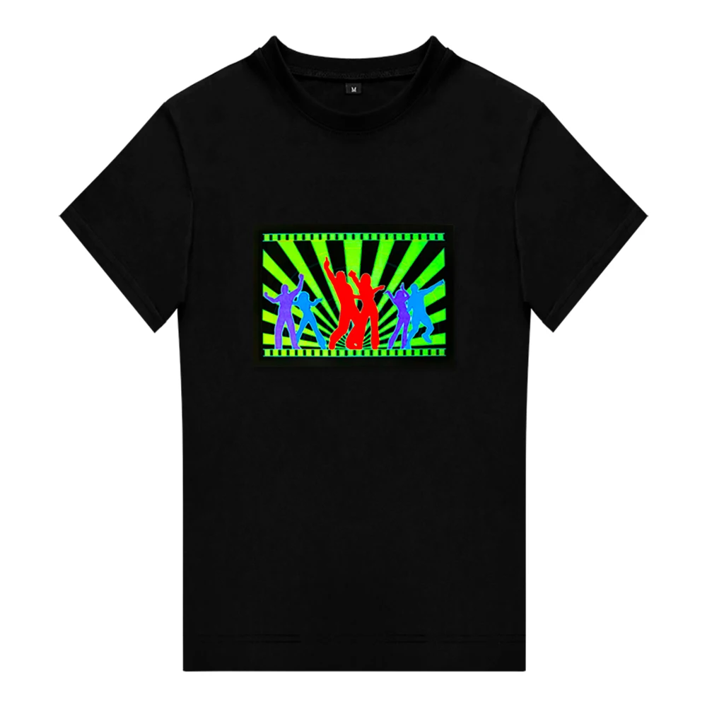 Sound Activated LED Light Up EL Equalizer Music T-Shirt Man for Rock Disco Party
Sound Activated LED Light Up EL Equalizer Music T-Shirt Man for Rock Disco Party