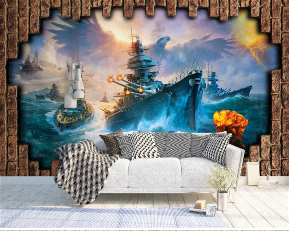 beibehang wall papers home decor Photo Wallpaper 3D Stereo Pacific War Mural Bedroom Living Room Background Wallpaper Home Decor
beibehang wall papers home decor Photo Wallpaper 3D Stereo Pacific War Mural Bedroom Living Room Background Wallpaper Home Decor