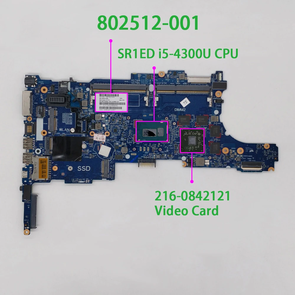 802512-001 802512-501 802512-601 6050A2559101-MB-A03 SR1ED I5-4300U CPU for HP 840 G1 NoteBook PC Laptop Motherboard Mainboard
802512-001 802512-501 802512-601 6050A2559101-MB-A03 SR1ED I5-4300U CPU for HP 840 G1 NoteBook PC Laptop Motherboard Mainboard