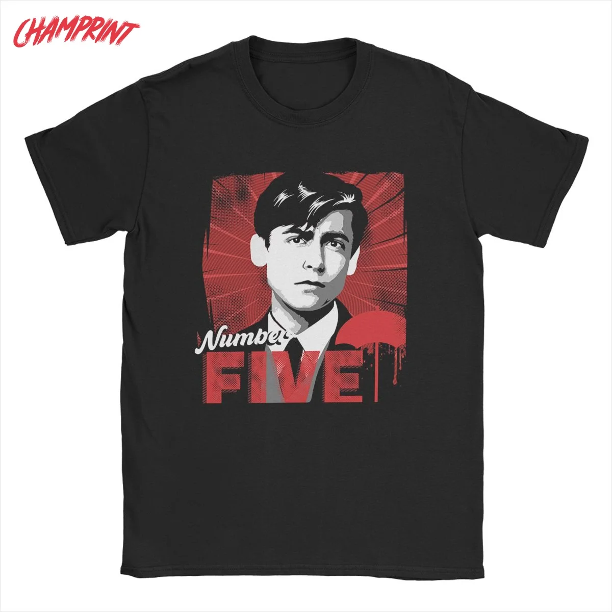 Men's Number 5 The Umbrella Academy T Shirt Pure Cotton Clothing Awesome Short Sleeve Crewneck Tees Plus Size T-Shirt
Men's Number 5 The Umbrella Academy T Shirt Pure Cotton Clothing Awesome Short Sleeve Crewneck Tees Plus Size T-Shirt