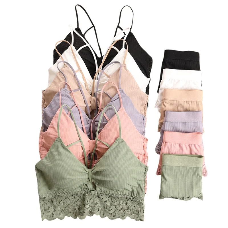Fashion Women Bra And Panties Suit Solid Color Lace Side Sexy Embroidered Gathered Underwear Openwork Strap Bra
Fashion Women Bra And Panties Suit Solid Color Lace Side Sexy Embroidered Gathered Underwear Openwork Strap Bra