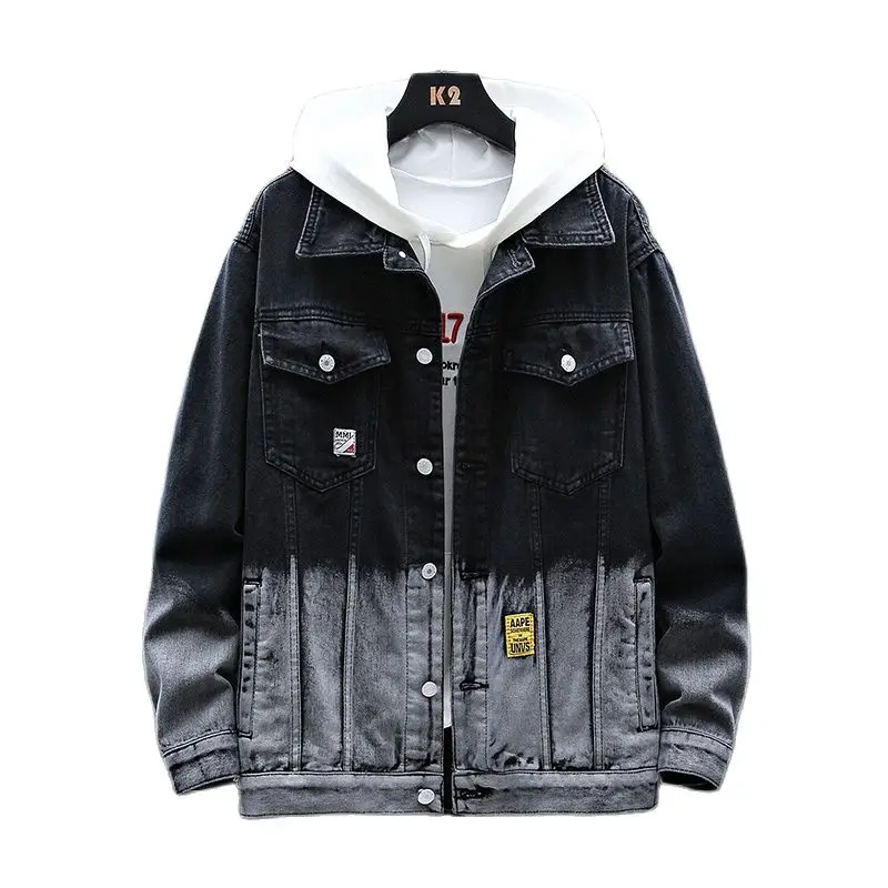 Men Denim Jacket Streetwear Hip Hop Men's Hooded Jean Jackets Male Casual Loose Outerwear New Spring Fashion Slim Fit Coat
Men Denim Jacket Streetwear Hip Hop Men's Hooded Jean Jackets Male Casual Loose Outerwear New Spring Fashion Slim Fit Coat
