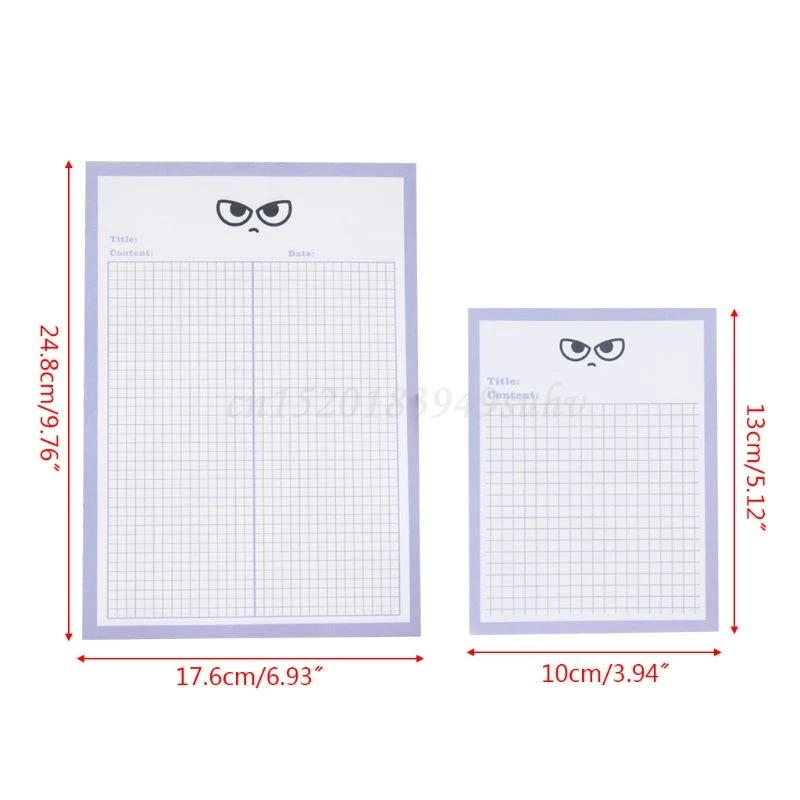 OOTDTY 4pcs Cute Eyes Grid Memo Pad Kawaii Diary Notebook Stickers Student Stationery
OOTDTY 4pcs Cute Eyes Grid Memo Pad Kawaii Diary Notebook Stickers Student Stationery