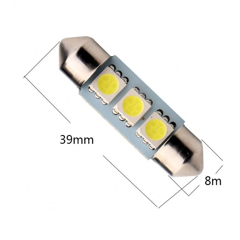 10x Festoon C5W 31mm 36mm 39mm 41mm LED Light C10W Car Dome Bulb Auto License Plate Interior Lamp Reading Trunk Lights 12V White
10x Festoon C5W 31mm 36mm 39mm 41mm LED Light C10W Car Dome Bulb Auto License Plate Interior Lamp Reading Trunk Lights 12V White