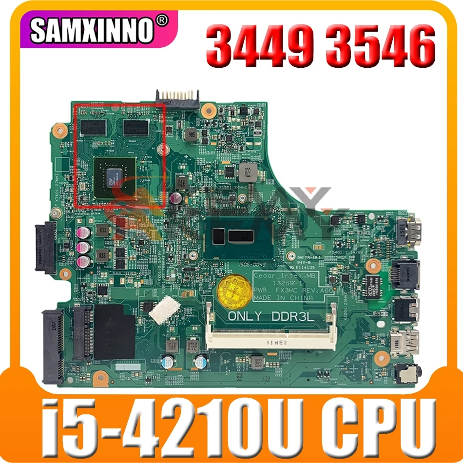 Оригинальная материнская плата для ноутбука DELL Inspiron 3449 3546 3446 SR1EF i5-4210U материнская плата CN-0PKHD7 0PKHD7 13302-1 N15V-GM-S-A2
Оригинальная материнская плата для ноутбука DELL Inspiron 3449 3546 3446 SR1EF i5-4210U материнская плата CN-0PKHD7 0PKHD7 13302-1 N15V-GM-S-A2
