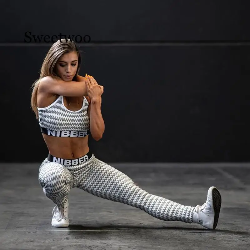 2020 New 3D Wave Print Female Sports Yoga Suit Vest Trousers Sportswear Push Up Yoga Set Women Gym Fitness 2pcs set Bra+pants
2020 New 3D Wave Print Female Sports Yoga Suit Vest Trousers Sportswear Push Up Yoga Set Women Gym Fitness 2pcs set Bra+pants