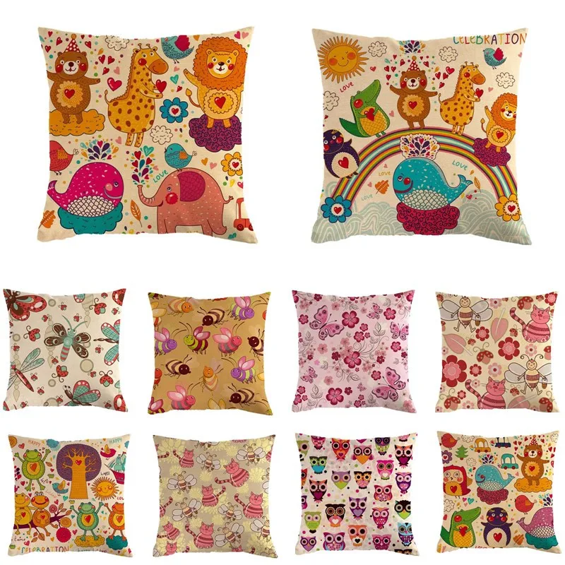 1Pcs 45*45cm Cartoon Animals Gifts Pattern Cotton Linen Throw Pillow Cushion Cover Car Home Sofa Decorative Pillowcase
1Pcs 45*45cm Cartoon Animals Gifts Pattern Cotton Linen Throw Pillow Cushion Cover Car Home Sofa Decorative Pillowcase