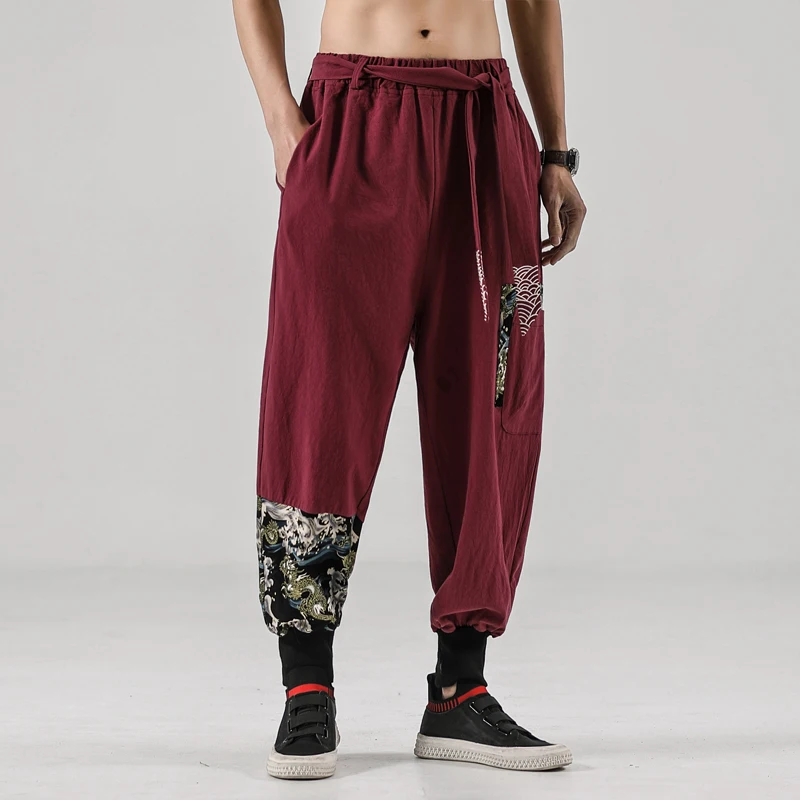 Cotton Linen Men's Harem Pants Loose Chinese Style Trousers Male New Leisure Elasticated Waist Sweatpants Mens Large Size M-5XL
Cotton Linen Men's Harem Pants Loose Chinese Style Trousers Male New Leisure Elasticated Waist Sweatpants Mens Large Size M-5XL