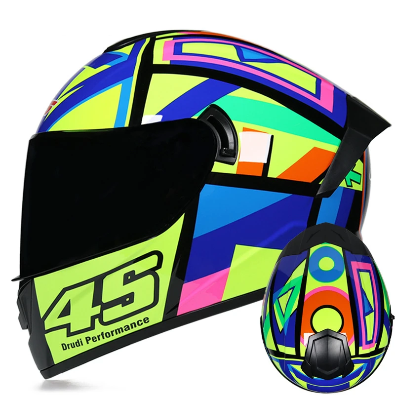 Full Face Helmet Motorcycle Removable Washable Lining Dual Lens Racing Casque DOT Approved Colours Visor Contrast Color Pattern
Full Face Helmet Motorcycle Removable Washable Lining Dual Lens Racing Casque DOT Approved Colours Visor Contrast Color Pattern