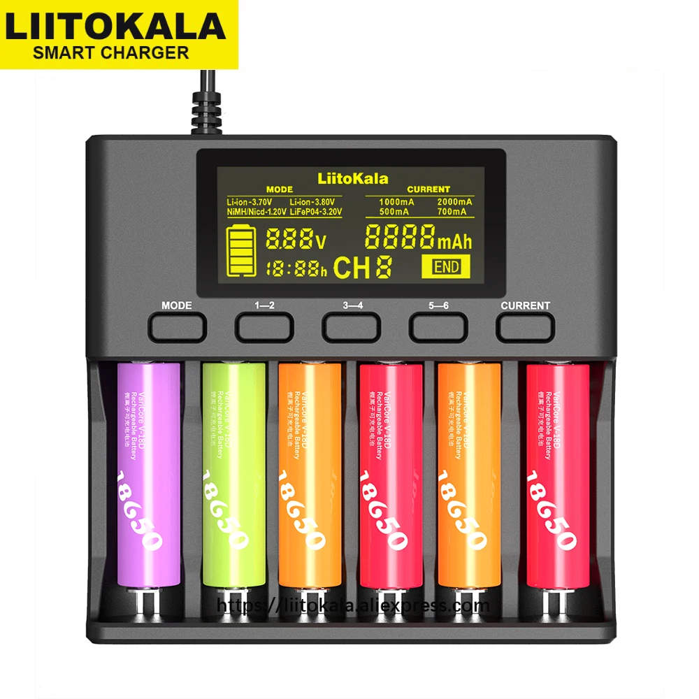 Liitokala Lii-PD4 Lii-S2 Lii-S4 Lii-500S 18650 Lithium battery charger 3.7V 21700 26650 25500 18500 20700 14500 16340 AA Battery
Liitokala Lii-PD4 Lii-S2 Lii-S4 Lii-500S 18650 Lithium battery charger 3.7V 21700 26650 25500 18500 20700 14500 16340 AA Battery