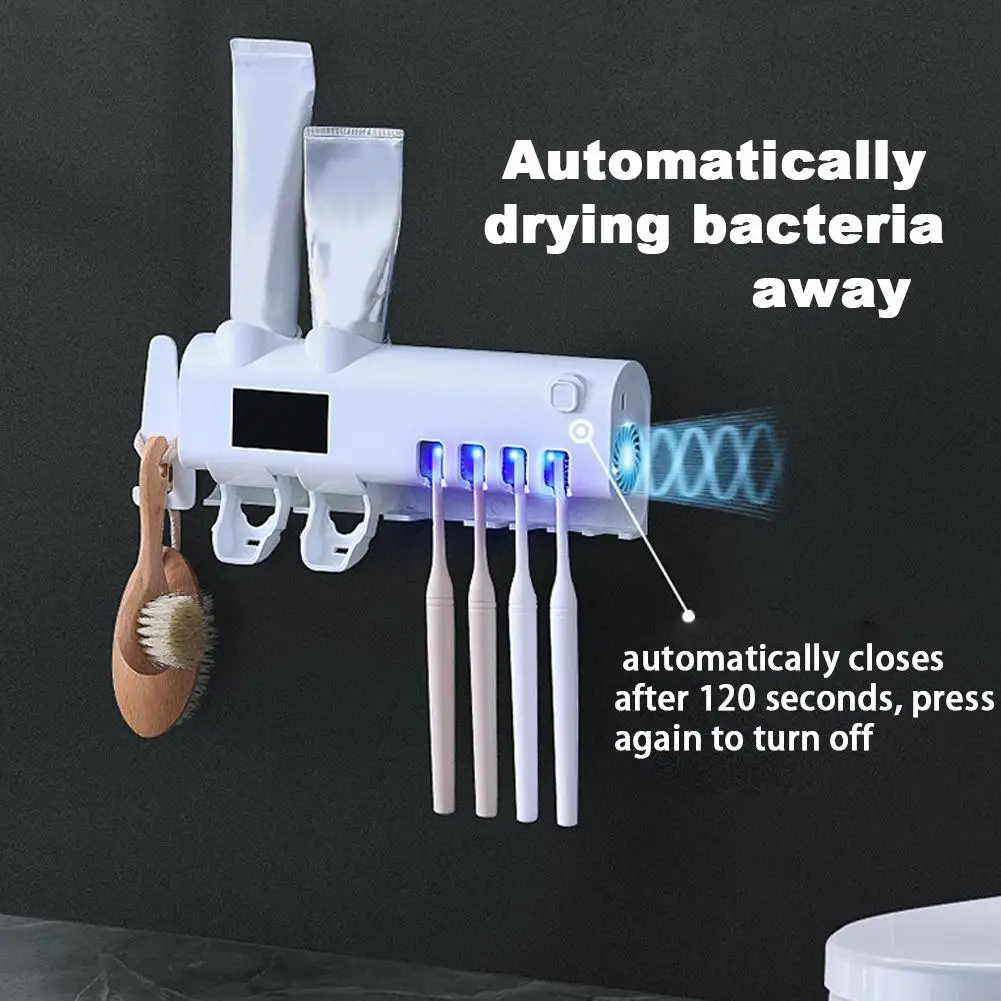Ultraviolet Toothbrush Sanitizer Solar USB Rechargeable Toothbrush Sterilizer Holder Wall Mounted Toothpaste Organizer Bathroom
Ultraviolet Toothbrush Sanitizer Solar USB Rechargeable Toothbrush Sterilizer Holder Wall Mounted Toothpaste Organizer Bathroom
