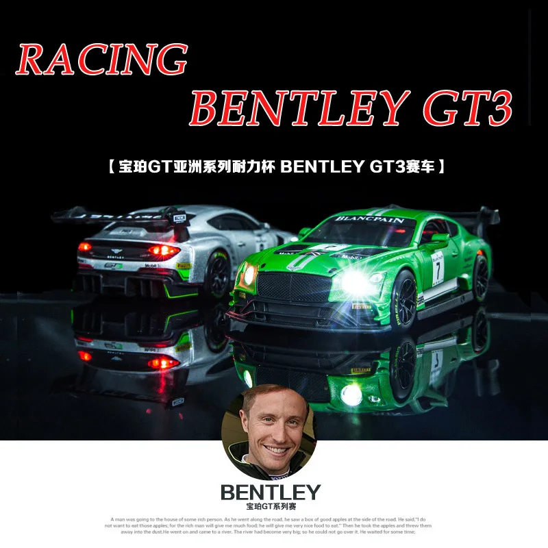 1/32 Scale Bentley GT3 Racing Diecast Alloy Pull Back Car Collectable Toy Gift
1/32 Scale Bentley GT3 Racing Diecast Alloy Pull Back Car Collectable Toy Gift