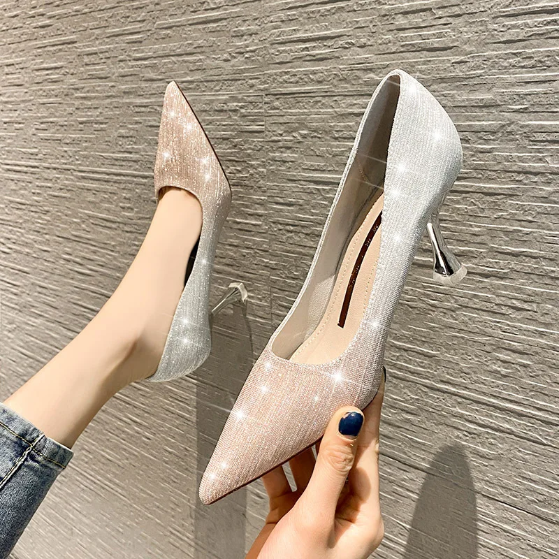 night club celebrity bridesmaids high heels women's pointed thin heel shallow mouth single shoes 2021 new fashion wedding shoes
night club celebrity bridesmaids high heels women's pointed thin heel shallow mouth single shoes 2021 new fashion wedding shoes