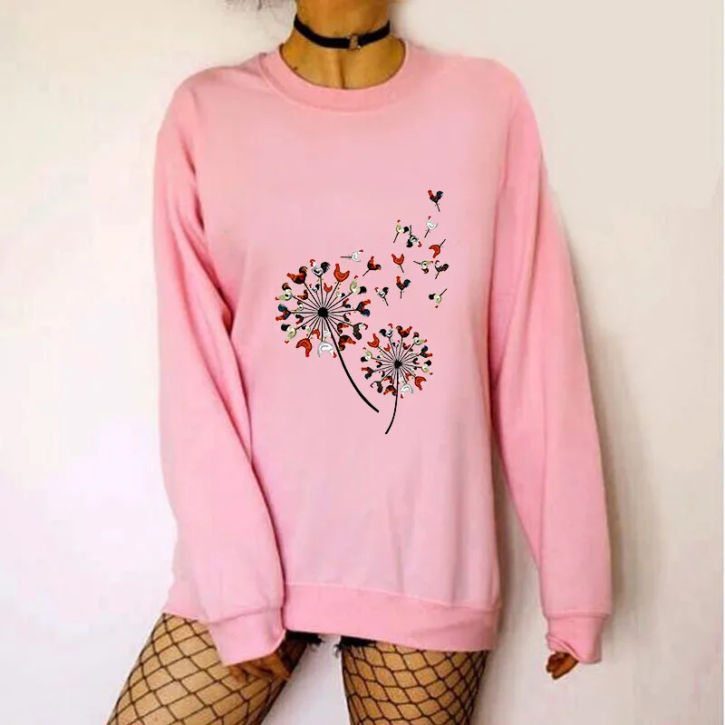 Women Hoodie Colorful Dandelion Printed Hoodies Women Fleece Long Sleeve O Neck Loose Sweatshirt Girls Pullovers Winter
Women Hoodie Colorful Dandelion Printed Hoodies Women Fleece Long Sleeve O Neck Loose Sweatshirt Girls Pullovers Winter