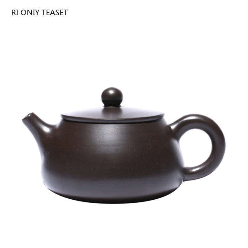

190 мл Yixing фиолетовые глиняные чайные горшки сырая руда черный грязевой камень чайный горшок Красивый чайник ручной работы Zisha чайный набор и...