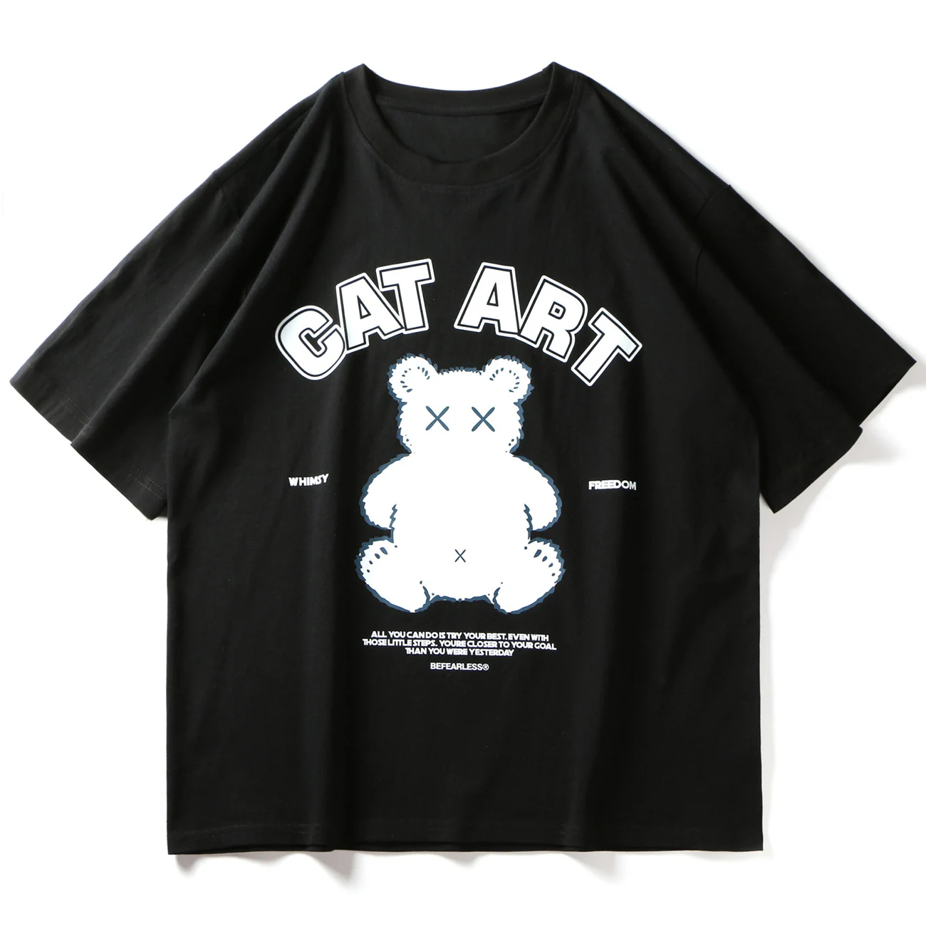 LACIBLE Harajuku Hip Hop Cartoon Bear Letter Print Short Sleeve Tees Streetwear Fashion Casual Cotton Tshirts Men Summer Tops
LACIBLE Harajuku Hip Hop Cartoon Bear Letter Print Short Sleeve Tees Streetwear Fashion Casual Cotton Tshirts Men Summer Tops