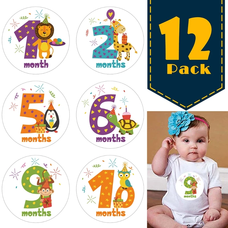 12 Pcs/Set Cartoon Animal Baby Monthly Stickers Photography Commemorative Card Number Photo Props Newborn Milestone Memorial Mo
12 Pcs/Set Cartoon Animal Baby Monthly Stickers Photography Commemorative Card Number Photo Props Newborn Milestone Memorial Mo