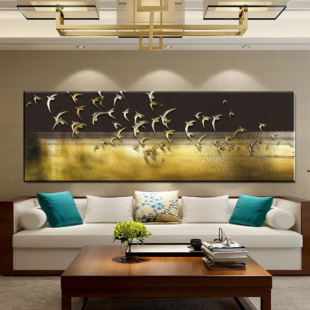 Abstract Gold Birds Oil Painting on Canvas Landscape Posters and Prints Wall Art Picture for Living Room Home Decor Wall Cuadros
Abstract Gold Birds Oil Painting on Canvas Landscape Posters and Prints Wall Art Picture for Living Room Home Decor Wall Cuadros