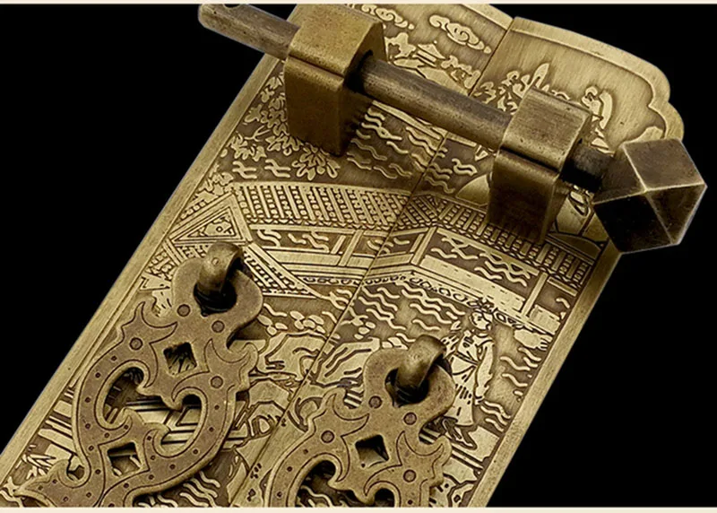 Brass Chinese Cabinet Handles Retro Wine Cupboard Knob Bookcase Door Handle Furniture Accessory
Brass Chinese Cabinet Handles Retro Wine Cupboard Knob Bookcase Door Handle Furniture Accessory
