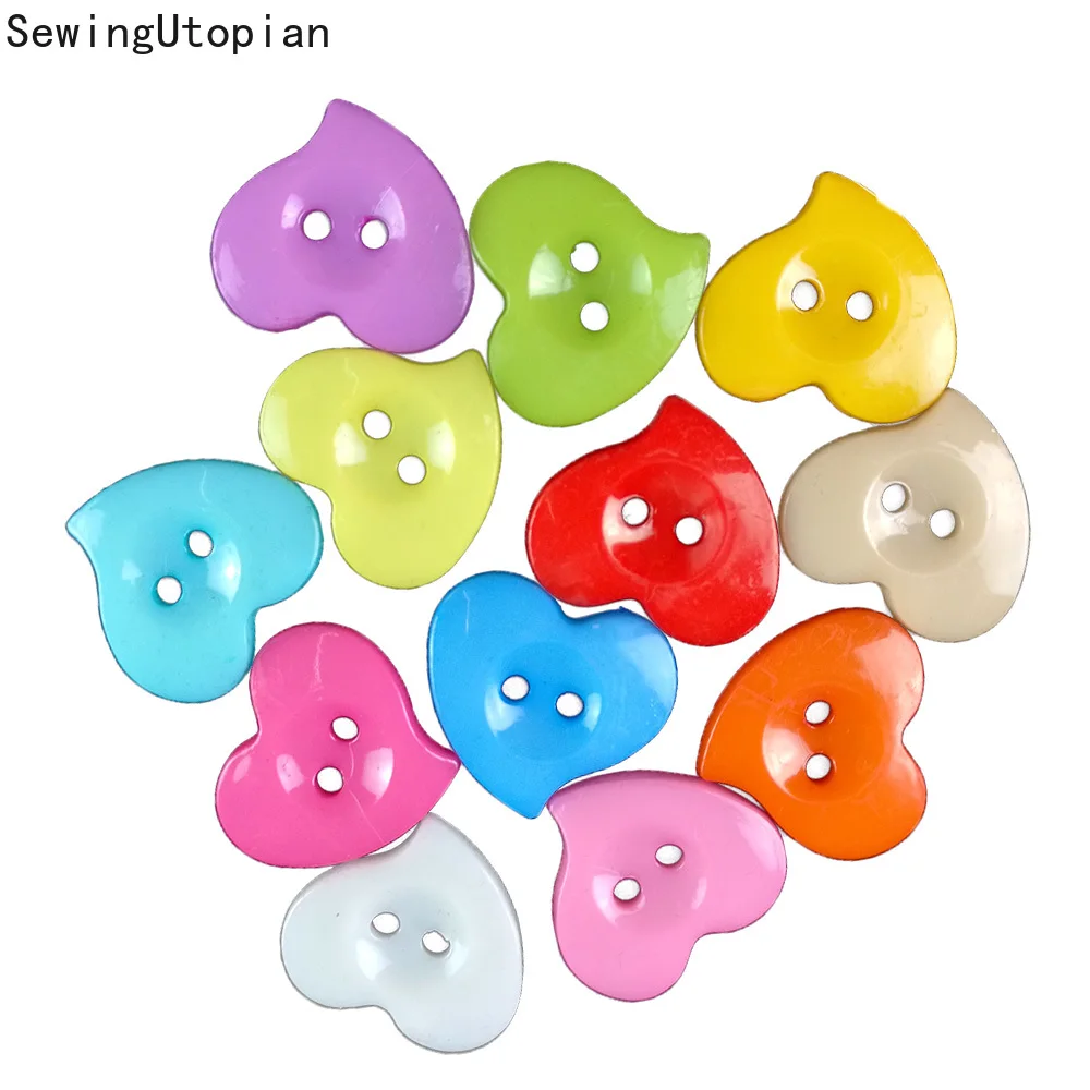 100PCS Resin Round Sewing Button Heart 2 Hole Resin Decorative Sewing Buttons for Sewing Scrapbook Crafts DLY Decoration
100PCS Resin Round Sewing Button Heart 2 Hole Resin Decorative Sewing Buttons for Sewing Scrapbook Crafts DLY Decoration
