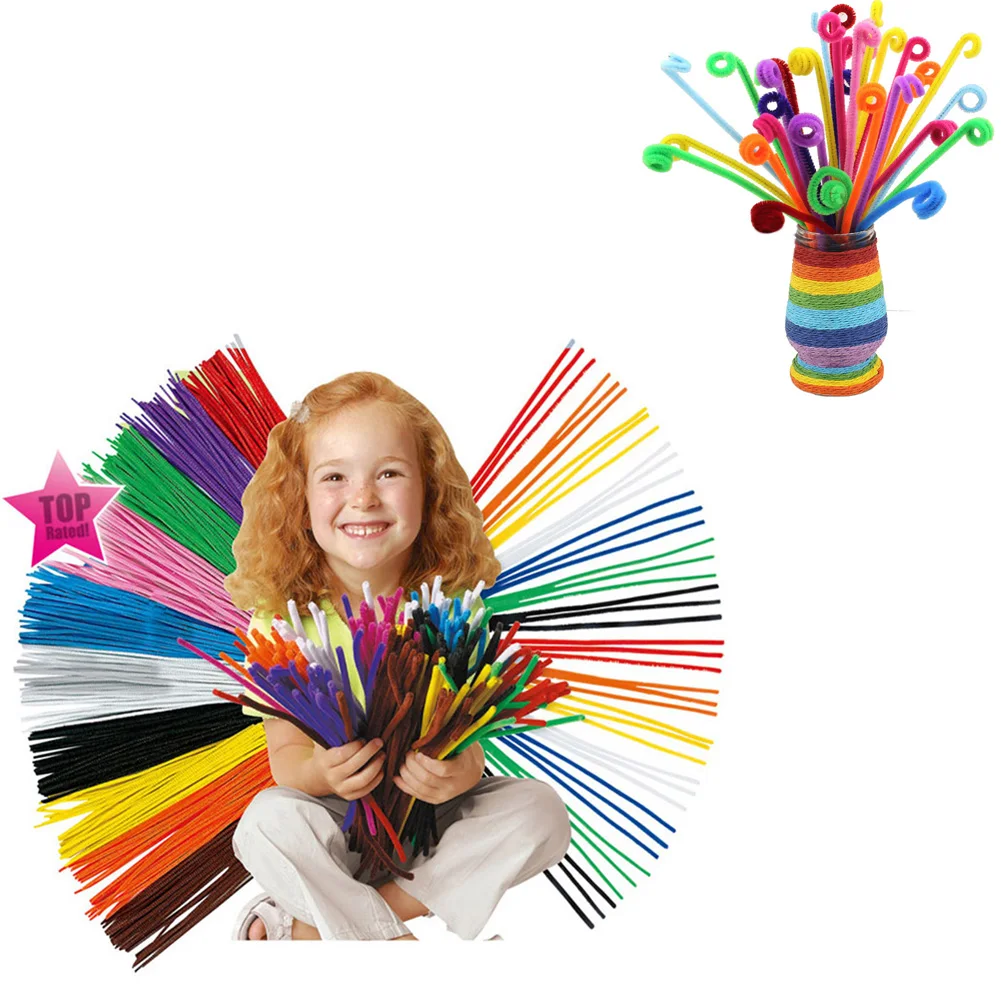 100pcs Teach Colorful Correct Color Kids Toy Training DIY 30cm Handmade Improve Intelligence Educational Chenille Stems
100pcs Teach Colorful Correct Color Kids Toy Training DIY 30cm Handmade Improve Intelligence Educational Chenille Stems