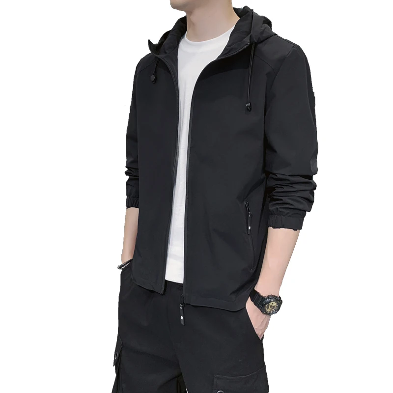Men's Jacket Autumn Winter New Trend Fashion Solid Color Hooded Coat Long-Sleeved Casual Windbreaker Outwear Men's Clothing Tops
Men's Jacket Autumn Winter New Trend Fashion Solid Color Hooded Coat Long-Sleeved Casual Windbreaker Outwear Men's Clothing Tops