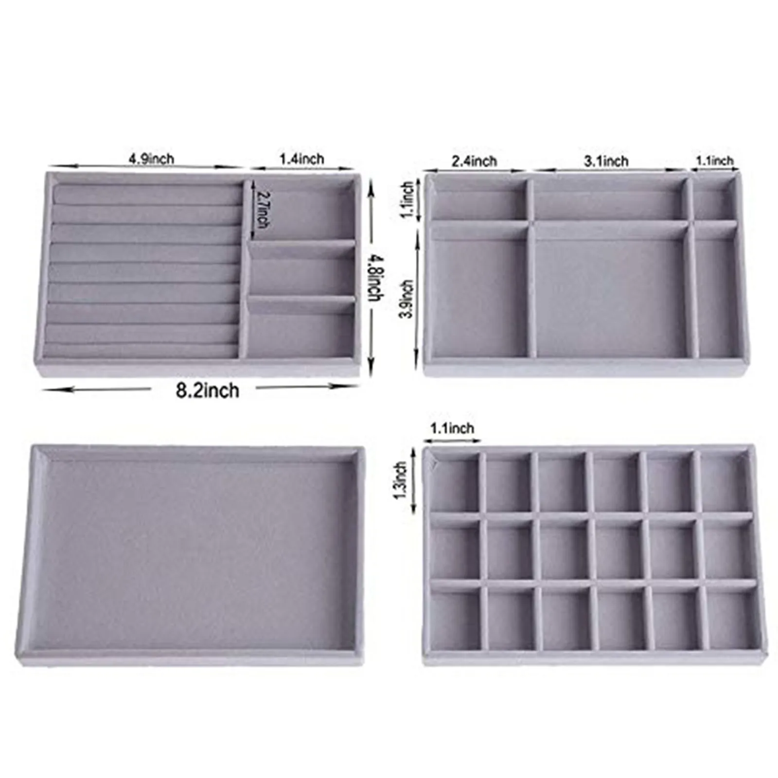 40# Jewelry Trays Multi-compartment Storage Tray Ring Display Drawer Organizer Large-capacity Multifunctionalorganizador
40# Jewelry Trays Multi-compartment Storage Tray Ring Display Drawer Organizer Large-capacity Multifunctionalorganizador