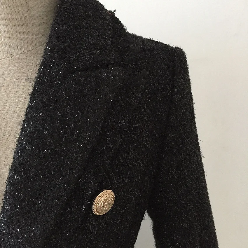 Blazer Womens Shiny Long Sleeve Suit Jacket Tweed Wool Double Breasted England Vintage Style Luxury Ladies Coat Female With Belt
Blazer Womens Shiny Long Sleeve Suit Jacket Tweed Wool Double Breasted England Vintage Style Luxury Ladies Coat Female With Belt