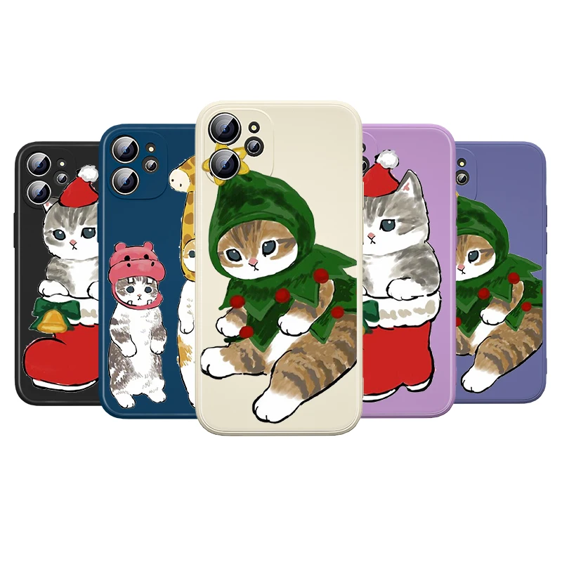 Funny Cartoon Cat Christmas For Apple iPhone 13 12 Mini 11 Pro XS MAX XR X 8 7 6S SE Plus Liquid Silicone Soft Phone Case
Funny Cartoon Cat Christmas For Apple iPhone 13 12 Mini 11 Pro XS MAX XR X 8 7 6S SE Plus Liquid Silicone Soft Phone Case
