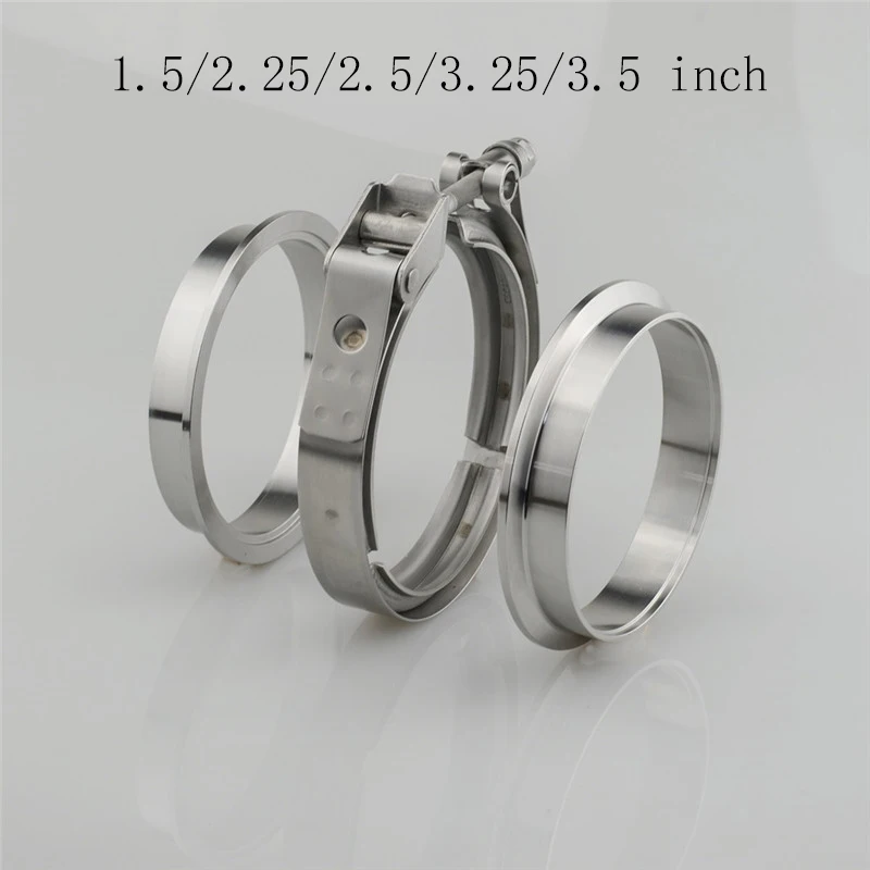 1.5/2.25/2.5/3.25/3.5 inch V-Band Clamp Stainless Steel V Band Flange for Exhaust Pipes Downpipe Car Exhaust System
1.5/2.25/2.5/3.25/3.5 inch V-Band Clamp Stainless Steel V Band Flange for Exhaust Pipes Downpipe Car Exhaust System