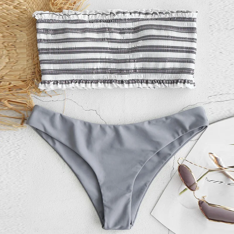 2021 Sexy Striped Bikini Women Swimwear Bandeau Biquini Swimsuit Female Bathing Suit Push Up Bikini Set Beach Swimming Wear XL
2021 Sexy Striped Bikini Women Swimwear Bandeau Biquini Swimsuit Female Bathing Suit Push Up Bikini Set Beach Swimming Wear XL