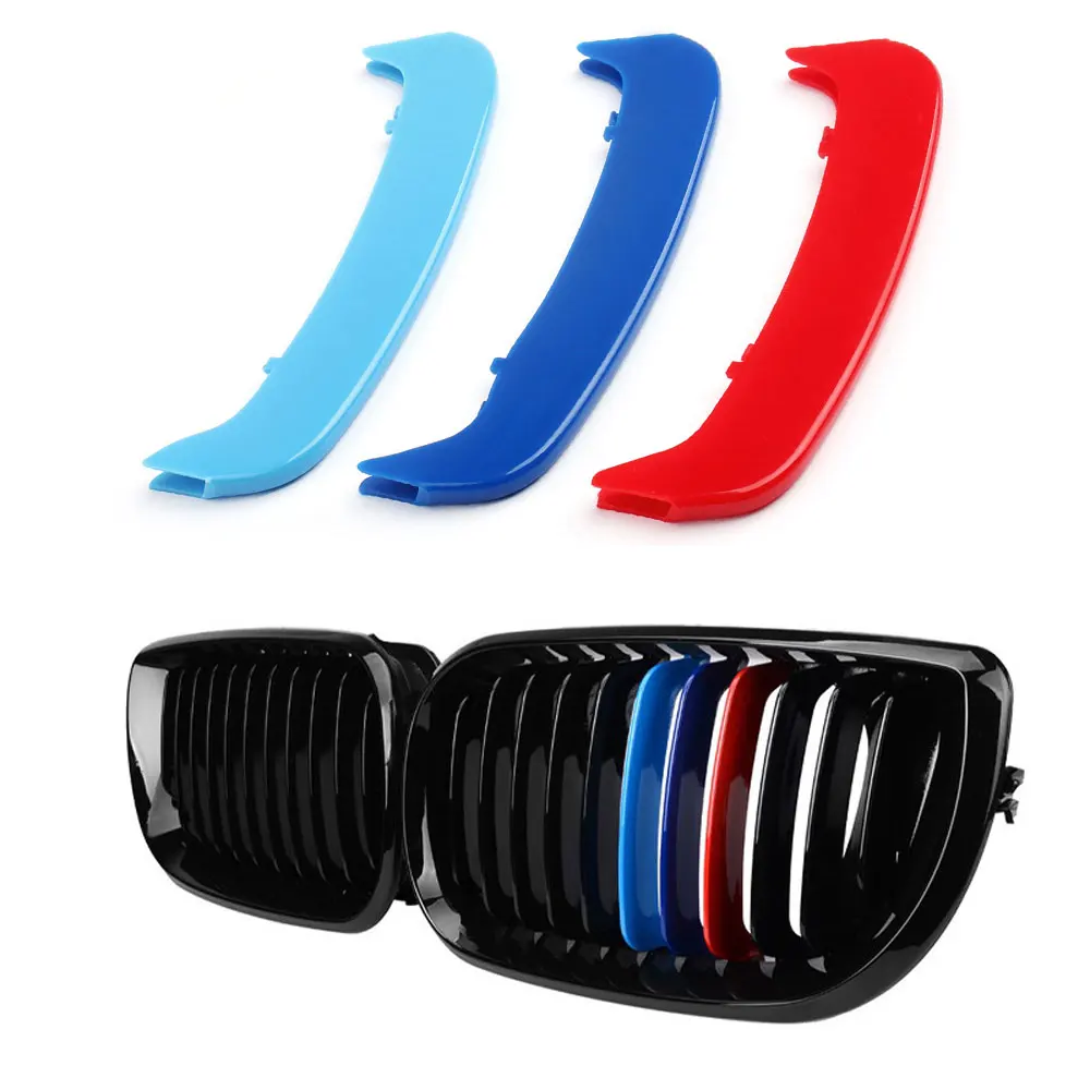 For BMW 3 Series 5 Series E46 2001 - 2005 3 Pcs ABS 11 Bar 3 Color Front Racing Grills Decorative Trim Strip Car Accessories
For BMW 3 Series 5 Series E46 2001 - 2005 3 Pcs ABS 11 Bar 3 Color Front Racing Grills Decorative Trim Strip Car Accessories