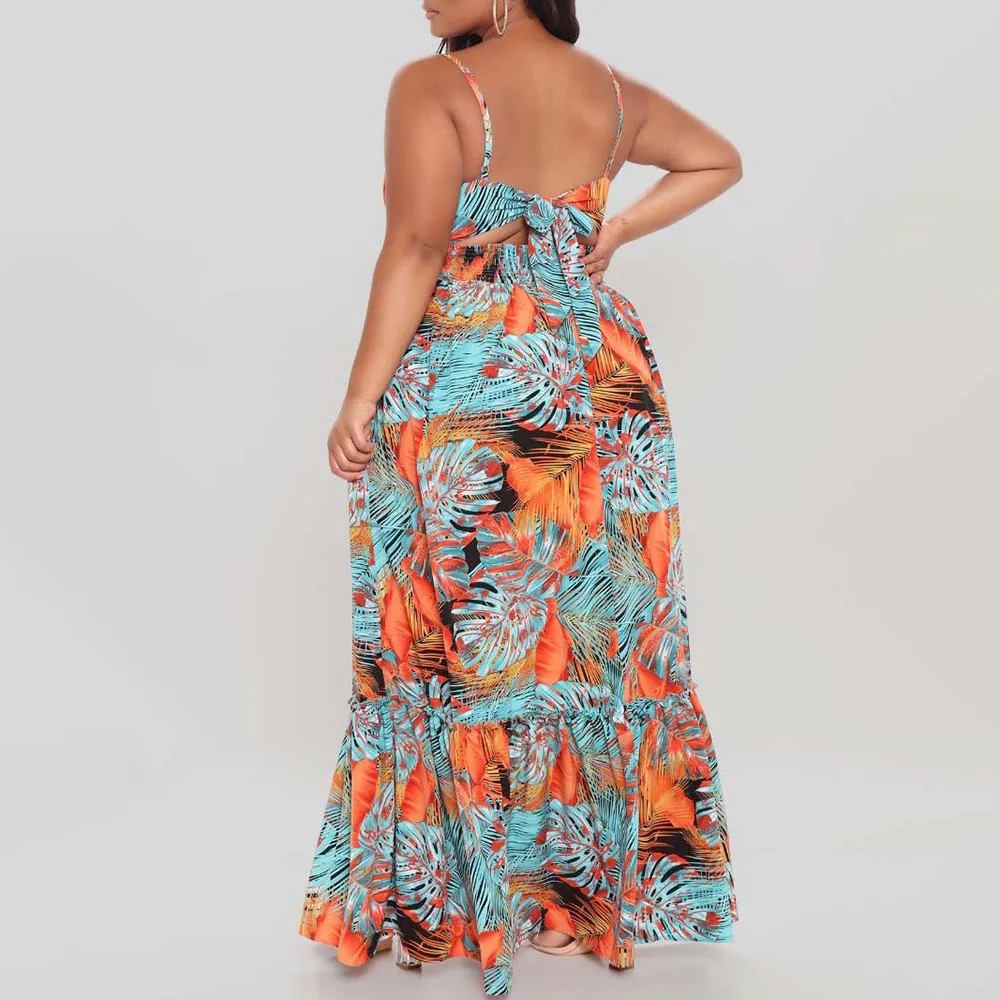 Summer 2021 New Fashion Printing Women's Sling Dress Western Style Oversize Casual African Split Fork High Waist V-neck
Summer 2021 New Fashion Printing Women's Sling Dress Western Style Oversize Casual African Split Fork High Waist V-neck