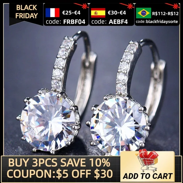 Best Selling Trendy Rose Gold Silver Color Halo For Girl Gift Love Valentine's Day Gift Jewelry Bulk Sell E5510
Best Selling Trendy Rose Gold Silver Color Halo For Girl Gift Love Valentine's Day Gift Jewelry Bulk Sell E5510