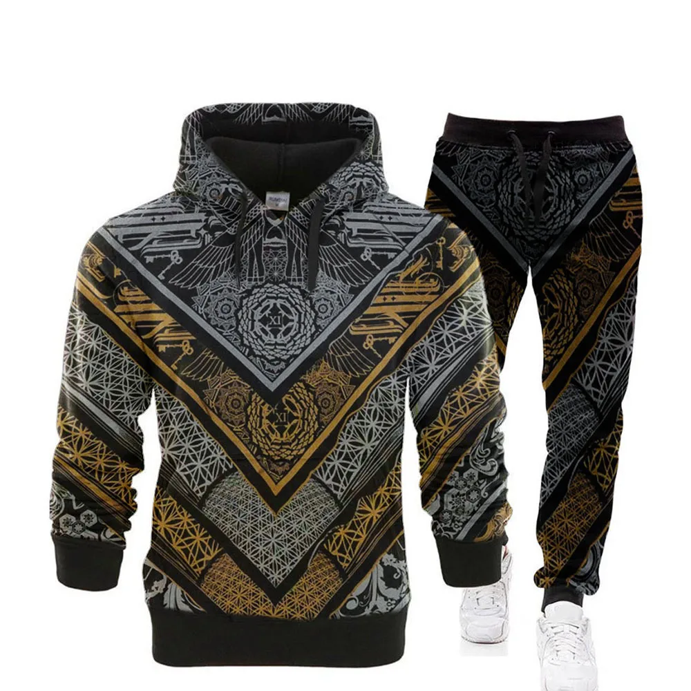 European And American Fashion Classic New Autumn And Winter Men's Suit Season Long-sleeved Hooded Casual Large Size Black Handso
European And American Fashion Classic New Autumn And Winter Men's Suit Season Long-sleeved Hooded Casual Large Size Black Handso